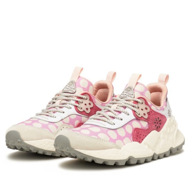 Flower Mountain KOTETSU Sneakers Damen Weiß Rosa | CHRZHFGMU