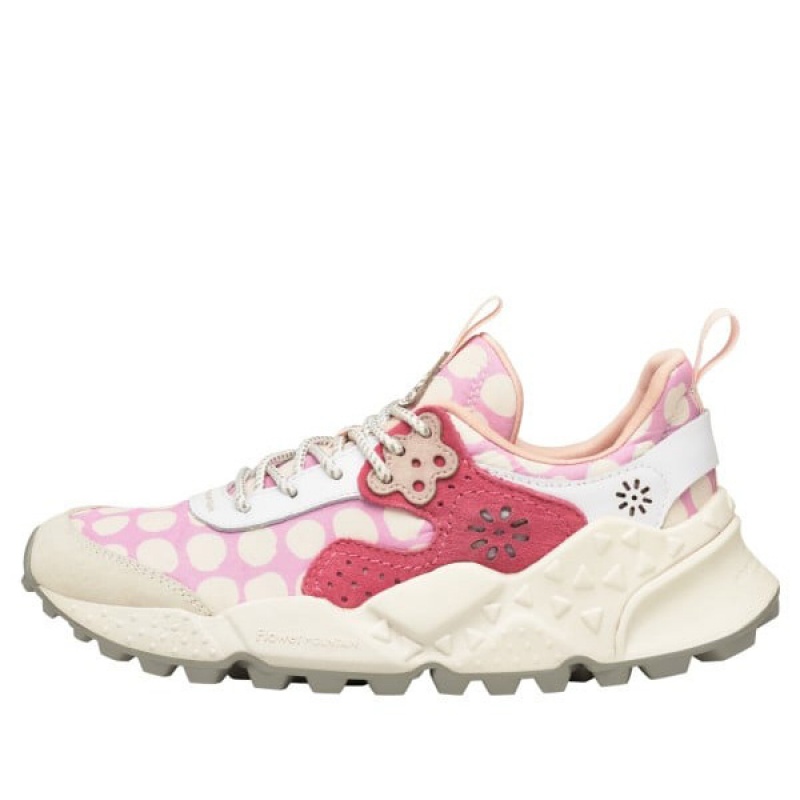 Flower Mountain KOTETSU Sneakers Damen Weiß Rosa | CHRZHFGMU