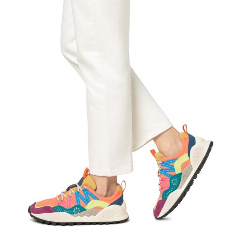 Flower Mountain WASHI Sneakers Damen Mehrfarbig | CHYQGWVSX