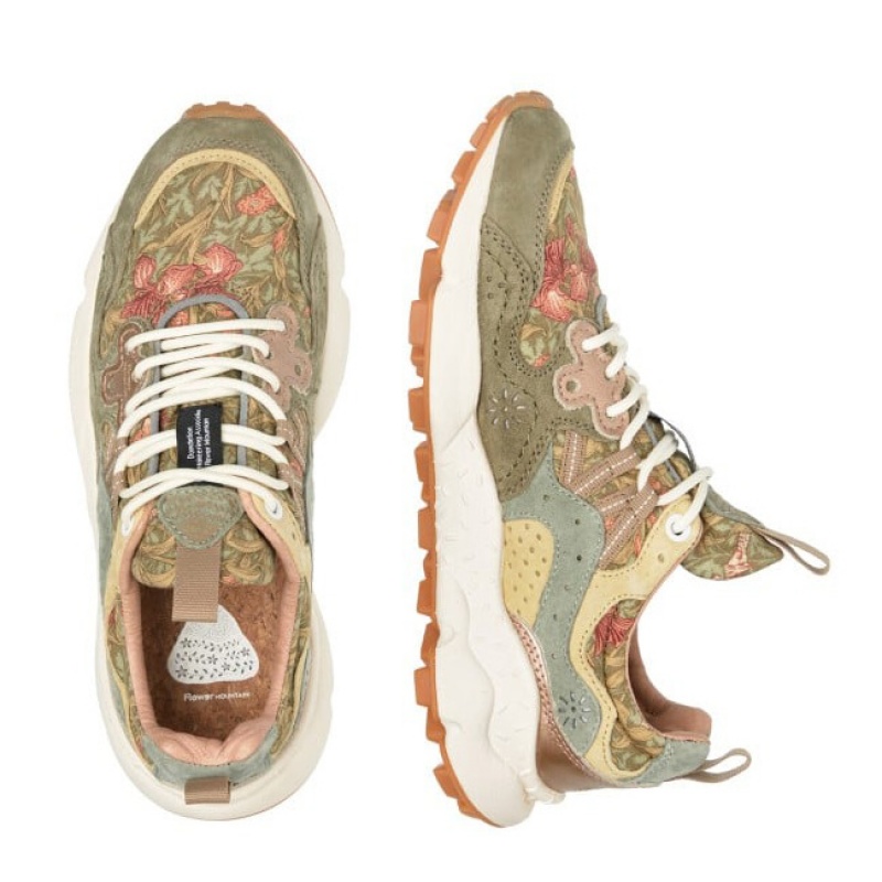 Flower Mountain YAMANO 3 Sneakers Damen Olivgrün | CHRELTGMO