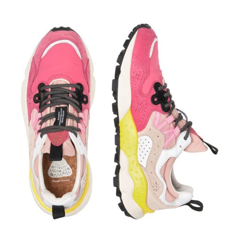 Flower Mountain YAMANO 3 Sneakers Damen Rosa | CHTEWHJXK