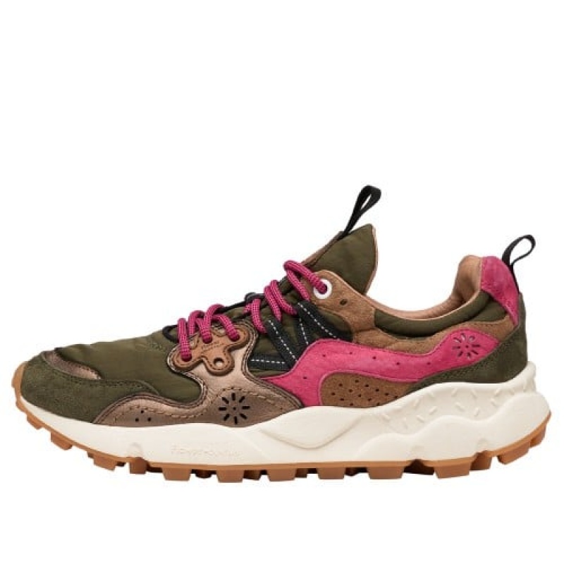 Flower Mountain YAMANO 3 Sneakers Damen Braun Rosa | CHGDWLJUF